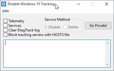 Dİsable Win 10 Tracking