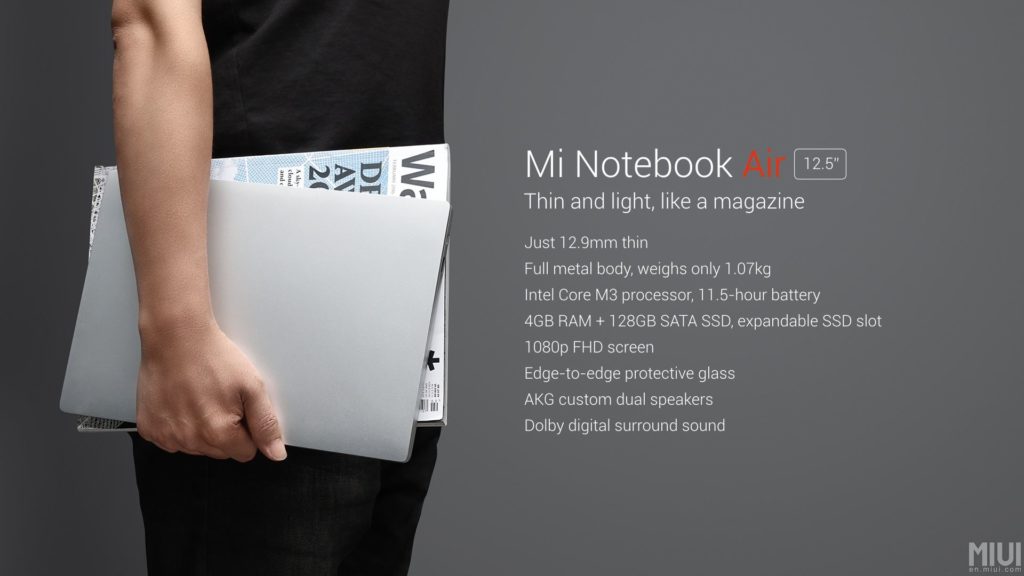 Mi Notebook Air 12.5'' (1920 x 1080)