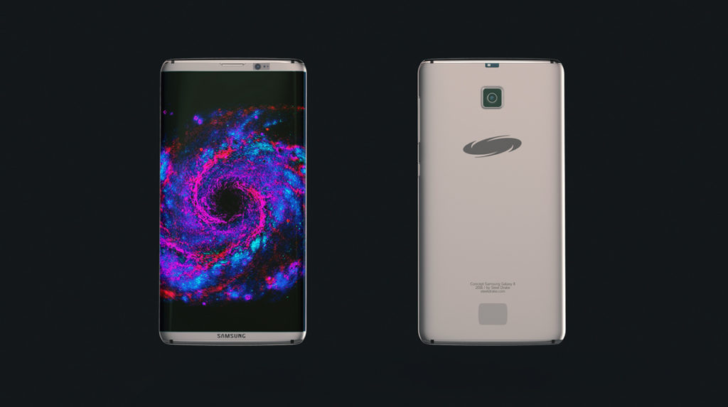 Galaxy S8 konsept tasarımı.